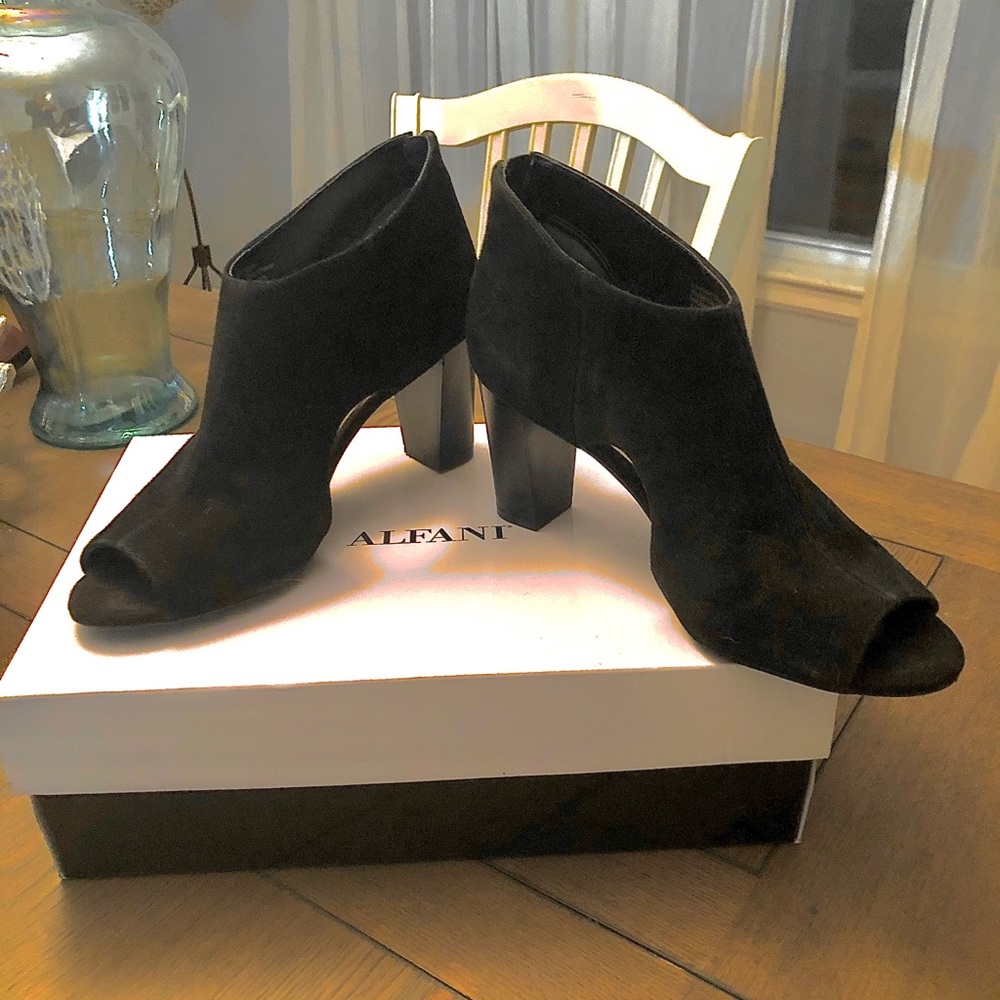 Alfani peep toe booties